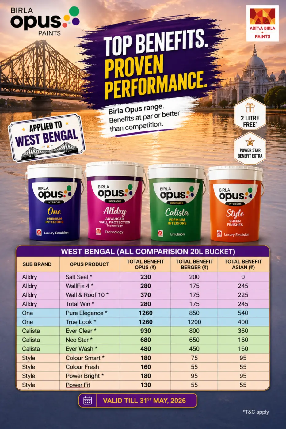 Regional Product Benefits — Birla Opus Paints